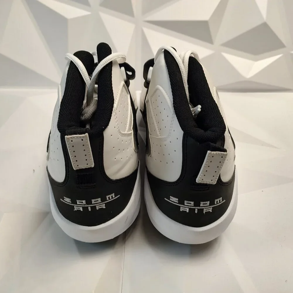 Nike Men's Football Cleats 18 White Black Shoe Lacrosse Air Zoom Boss Shark - Picture 9 of 10